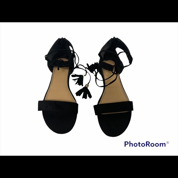 Candies Tie Flat Sandals - Picture 3 of 5